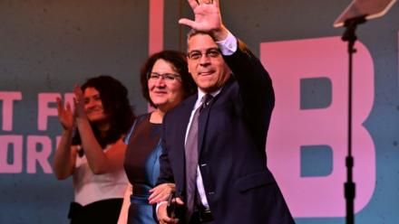 Le démocrate Xavier Becerra à Los Angeles, le 2 juin 2026