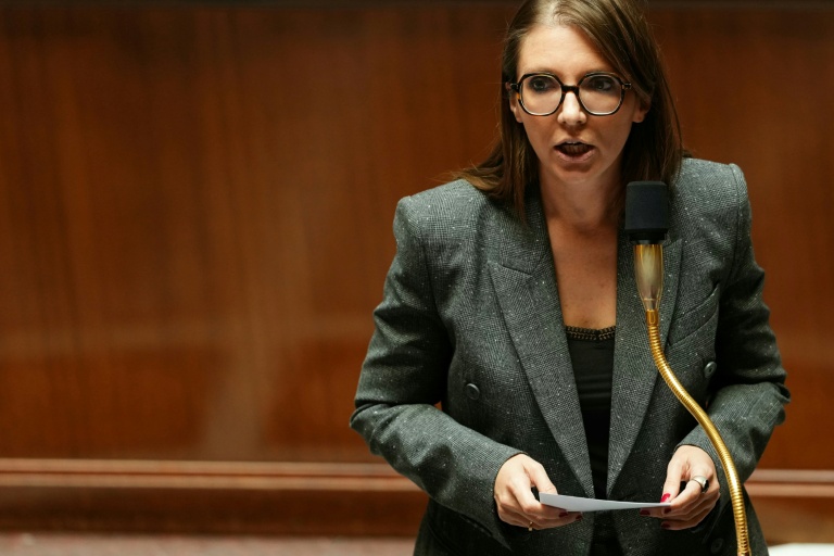 La ministre chargée de l'Égalité femmes-hommes, Aurore Bergé, à l'Assemblée nationale à Paris le 21 juillet 2026