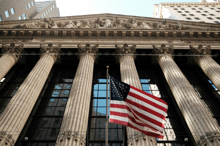 La façade de la Bourse de New York, le 8 avril 2026