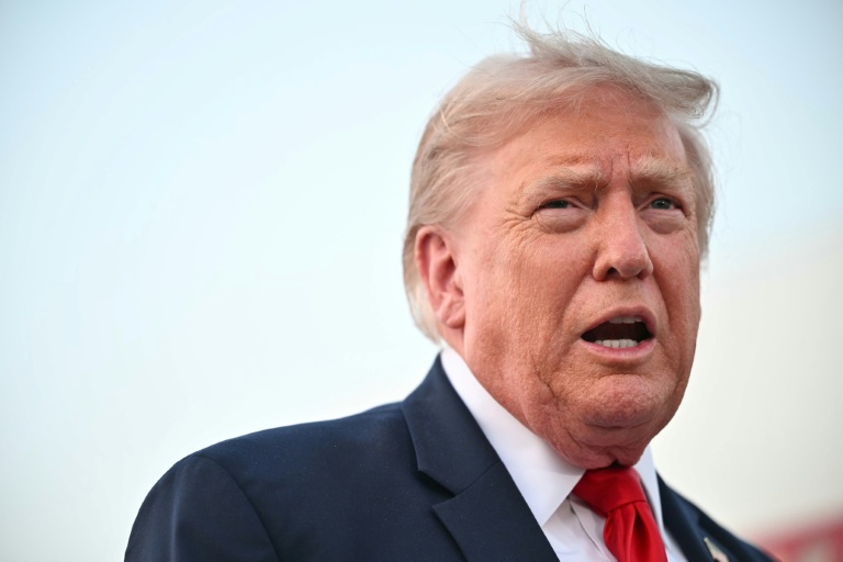 Le président américain Donald Trump à la base aérienne Andrews, dans l'Etat américain du Maryland, le 19 juillet 2026