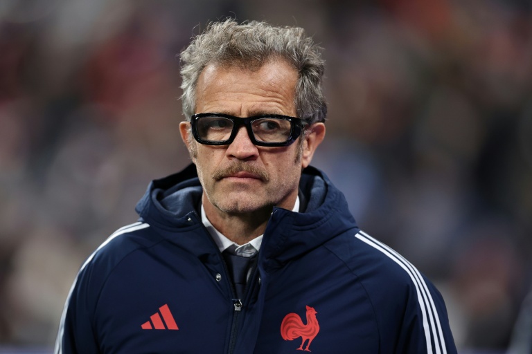 Fabien Galthié, l'entraîneur du XV de France, lors du test match contre l'Australie, le 22 novembre 2025 au Stade de France