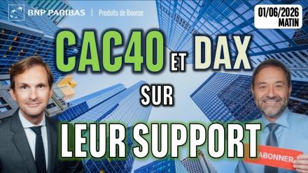 CAC ET DAX SUR LEUR SUPPORT - 100 % Marchés - 01/06/2026 - M