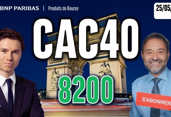 CAC40 : 8 200 points en ligne de mire - 100 % Marchés - 25/05/2026 - M