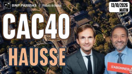 CAC40 SUR UNE 4e SEANCE DE HAUSSE !! - 100 % Marchés - 13/10/26 - M