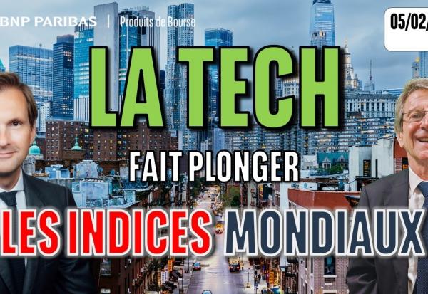 La Tech fait plonger les indices mondiaux - 100 % Marchés - 05/02/2026 - S