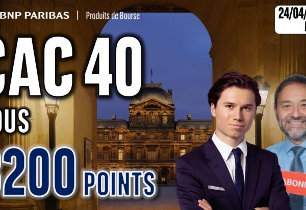 Le CAC repasse sous les 8 200 points - 100 % Marchés - 23/04/2026 - S