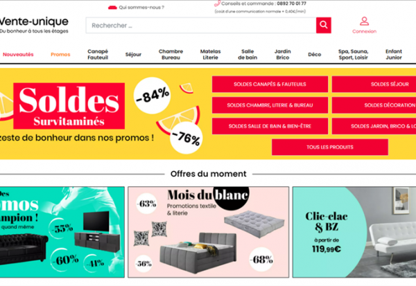 Vente-unique.com : bénéfice semestriel de 5 ME